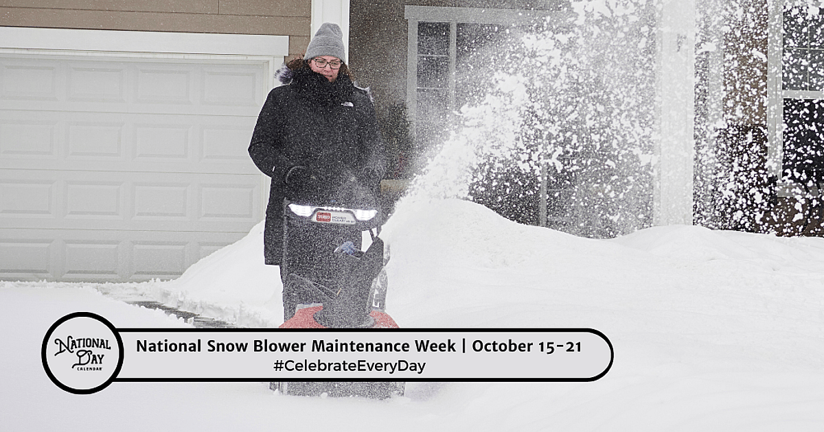 National Snow Blower Maintenance Week
