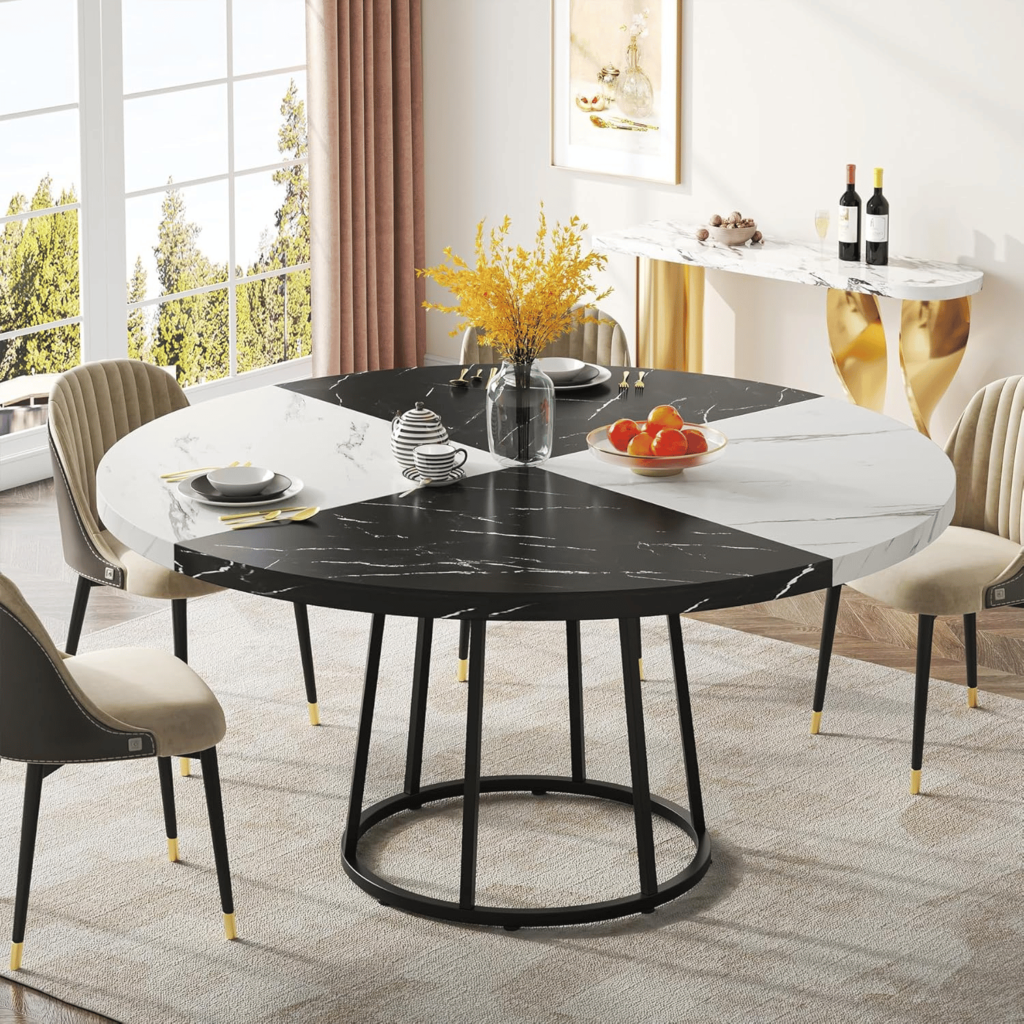 modern round dining tables for 4