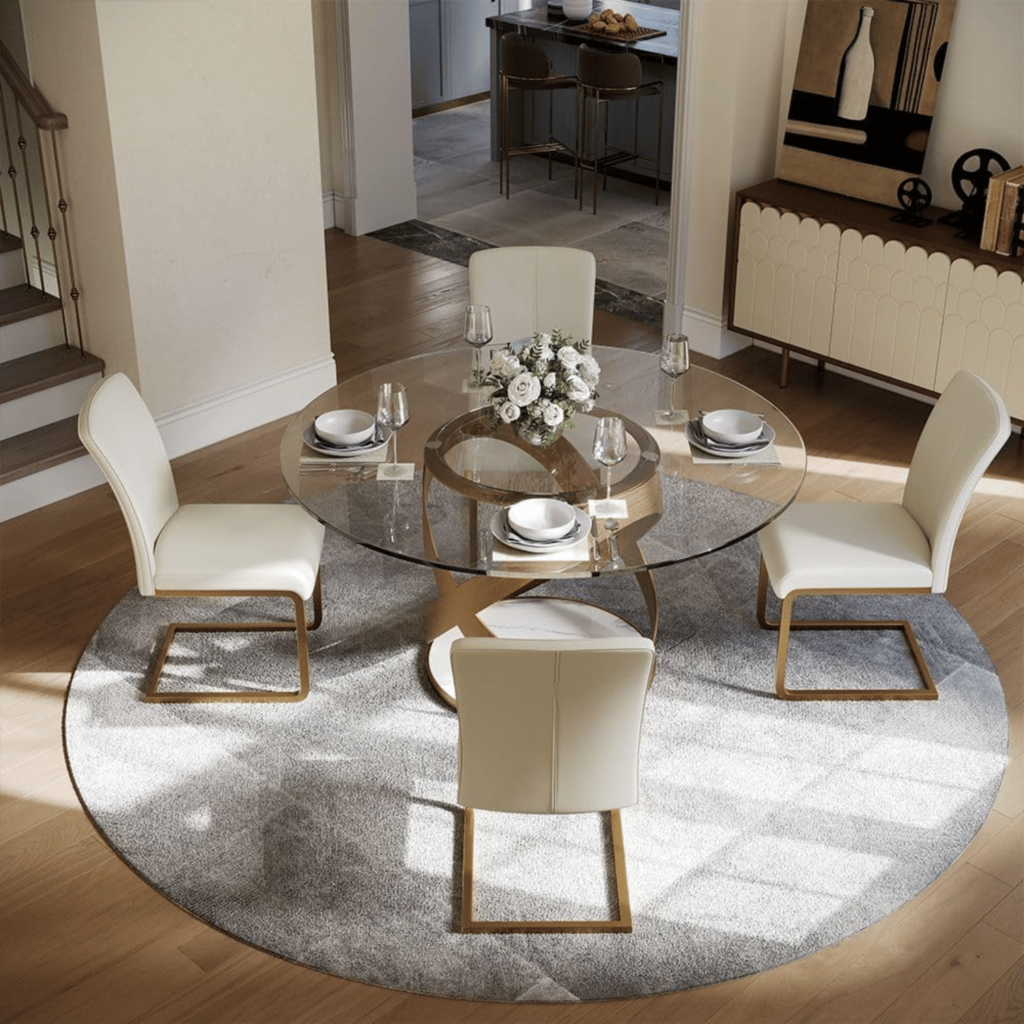 modern round dining tables for 4