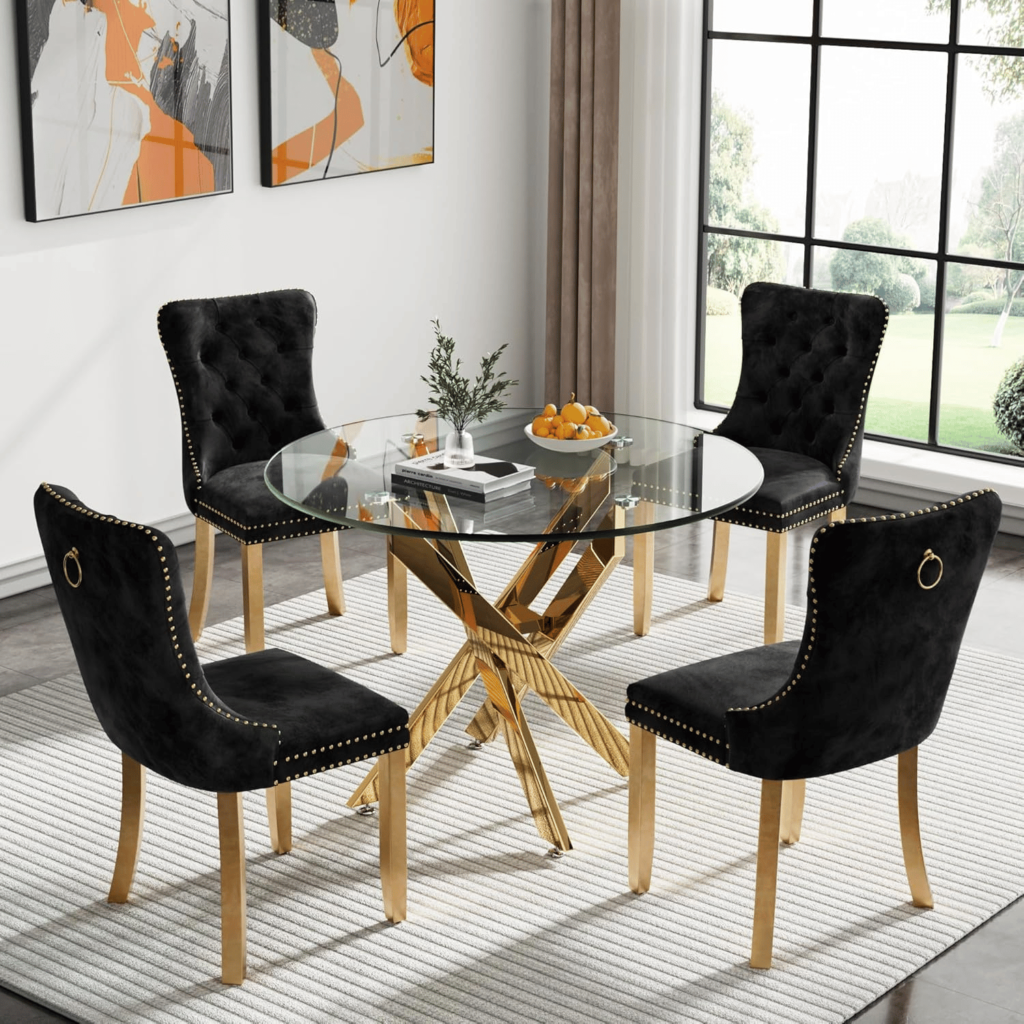 modern round dining tables for 4